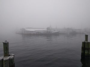 Fishing Vessel in Fog